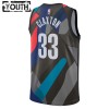 Dres Brooklyn Nets Nic Claxton Nike 2023-24 City Edition Crno Swingman - Dječji